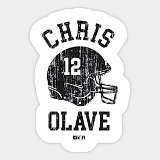 Chris Olave New Orleans Helmet Font Sticker